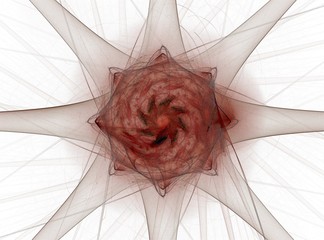 Poster - abstract design made of sacred symbols signs geometry and designs on the subject of astrology alchem