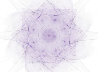 Poster - Abstract fractal color background with crossing circles and oval. Motion illustration.