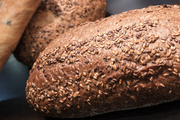 Poster - Fresh fragrant bread on the table. Food concept