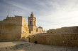 Side view of the Cathedral of the Assumption in the Cittadella of Victoria in Gozo, Malta