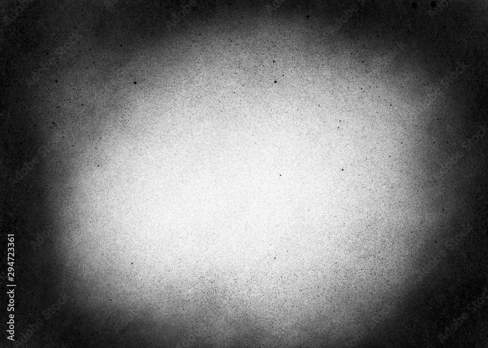 Vintage black and white noise texture. Abstract splattered background for vignette. - obrazy, fototapety, plakaty 
