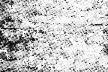 Poster - Subtle halftone vector texture overlay. Monochrome abstract splattered background.