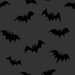 Halloween bats seamless pattern. Texture background of bat vector illustrations.