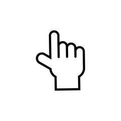 Leinwandbilder - Hand cursor icon .symbol for website