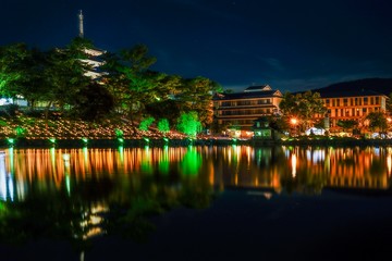 古都奈良の夜景　Ancient city night view