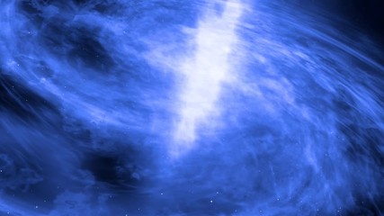 Wall Mural - zoom out. the flight of the camera's removal from the center of the galaxy. impressive structure of 