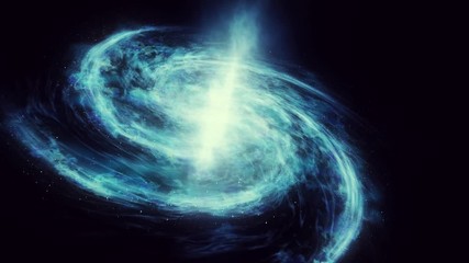 Wall Mural - camera flying above galaxy. awesome space panorama universe galaxy. 4k rendering footage.