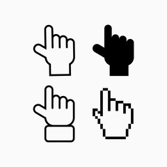 Leinwandbilder - Pointers icon symbol for website Computer and mobile