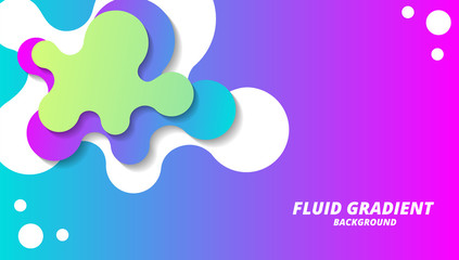 Wall Mural - Fluid modern gradient layout background, for business corporate, brochure, flyer, wallpaper, banner, presentation vector template