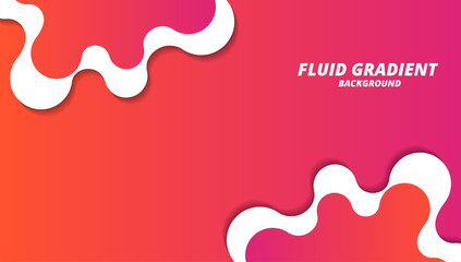 Wall Mural - Fluid modern gradient layout background, for business corporate, brochure, flyer, wallpaper, banner, presentation vector template