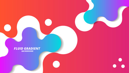 Wall Mural - Fluid modern gradient layout background, for business corporate, brochure, flyer, wallpaper, banner, presentation vector template