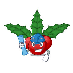 Poster - Architect christmas holly berry isolated the mascot