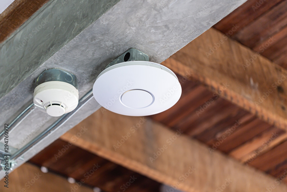 Wifi router or Wireless Access Point Omni type setup at ceiling for ...