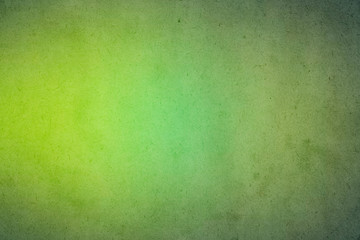 Wall Mural - Green nature gradient watercolor paint on old paper with grain smudge dirty texture abstract for