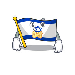 Sticker - Silent flag israel stored in cartoon cupboard