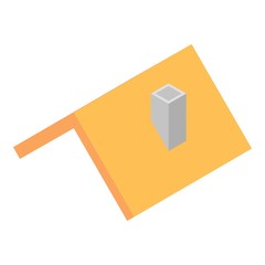 Poster - House roof icon. Isometric of house roof vector icon for web design isolated on white background