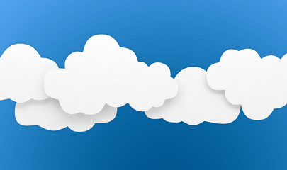 cloud background sky blue white empty 