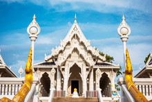 Wat Kaew Temple In Krabi, Thailand. Wat Kaew Is One Of The Main Temples In Krabi Province