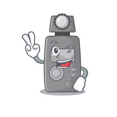 Sticker - Two finger light meter isolated with the cartoon