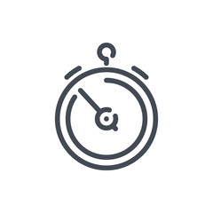 Poster - Stopwatch line icon. Timer vector outline sign.