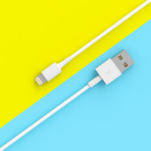3d Render Of A Classic Usb Cable