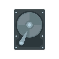 Poster - Hard disk icon. Flat illustration of hard disk vector icon for web design