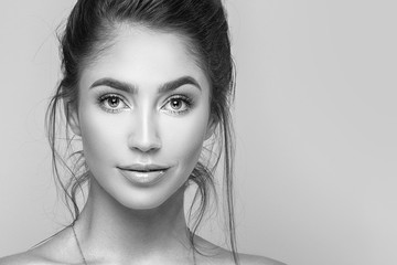 natural beauty girl portrait.