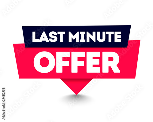 Cuadros en Lienzo Vector Illustration Last Minute Offer Commercial Pin