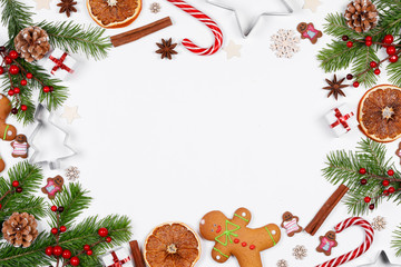 Christmas background with decorations