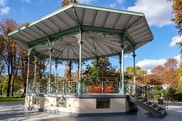 Music kiosk in the Jardin des Champs Elysees