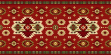 Aztec, Navajo Geometric Seamless Pattern. Native American Southwest Print. Tribal Kilim. Ethnic Design Wallpaper, Fabric, Cover, Textile, Rug, Blanket.
