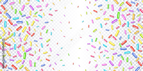 Cuadros en Lienzo Sprinkles grainy on a transparent background
