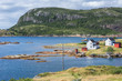 Traditional salt box houses in the fishing village of Salvage, Newfoundland&Labrador, Canada
