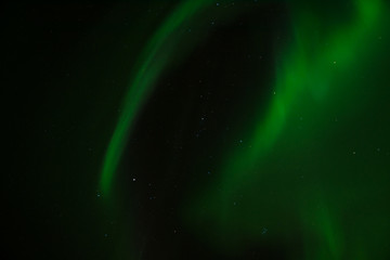 northern lights (aurora borealis) near narvik, norway