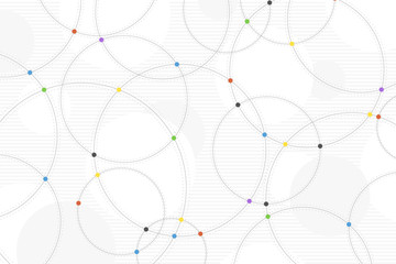 Poster - abstract colorful circle tech minimal design decoration background. illustration vector eps10