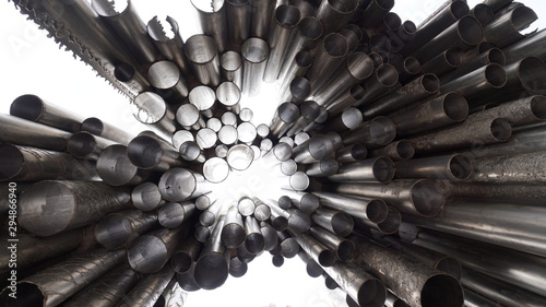 ヘルシンキのシベリウス公園にあるパイプオルガン記念碑 Stock Photo Adobe Stock