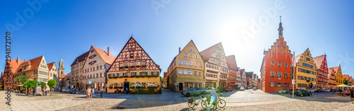 Fotomural Panorama, Dinkelsbühl, Bayern, Deutschland