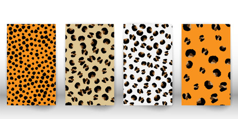 Leopard print design. Animal skin pattern.