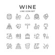 © motorama - Set line icons of wine