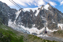 Cable Car To Aiguille Du Midi, Mont Blanc Massif, France