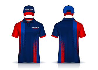 Corporate Work Shirts,t-shirt and cap templates design. uniform for company.