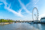 Fototapeta Londyn - London City with River Thames, UK