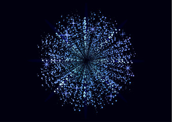 Wall Mural - bright light particles glitter background effect. magic glow sparkling texture. magic star dust dust