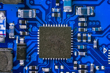 Circuit Board of a Digital Photo Camera in Detail - Macro Photography of Circuits of a Digital Camera