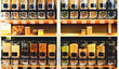 bulk food store texture dispenser bins shelves sustainable zero waste eco friendly shop market