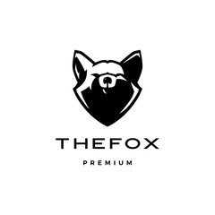 Sticker - fox head logo vector icon illustration