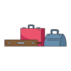 Canvas Print - briefcases and Travel luggage design