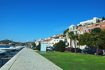 Croatia-view of a embankment in town Sibenik