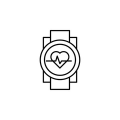 Poster - Watch, smart icon. Element of Health life icon. Thin line icon