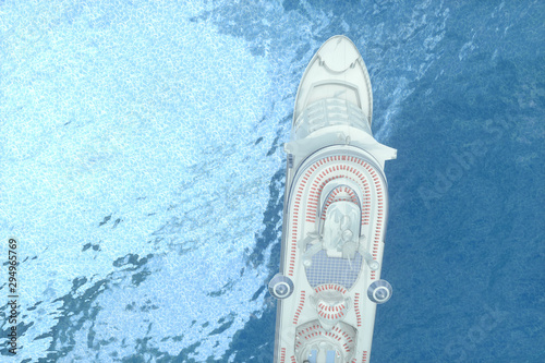 Concept art of cruise ship model, render 3D